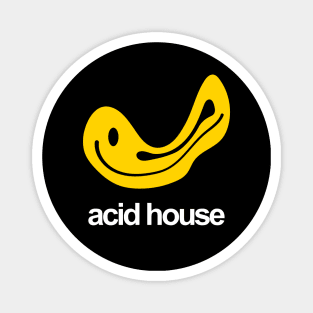 ACID HOUSE MUSIC - happyface destroy  yellow edition Magnet